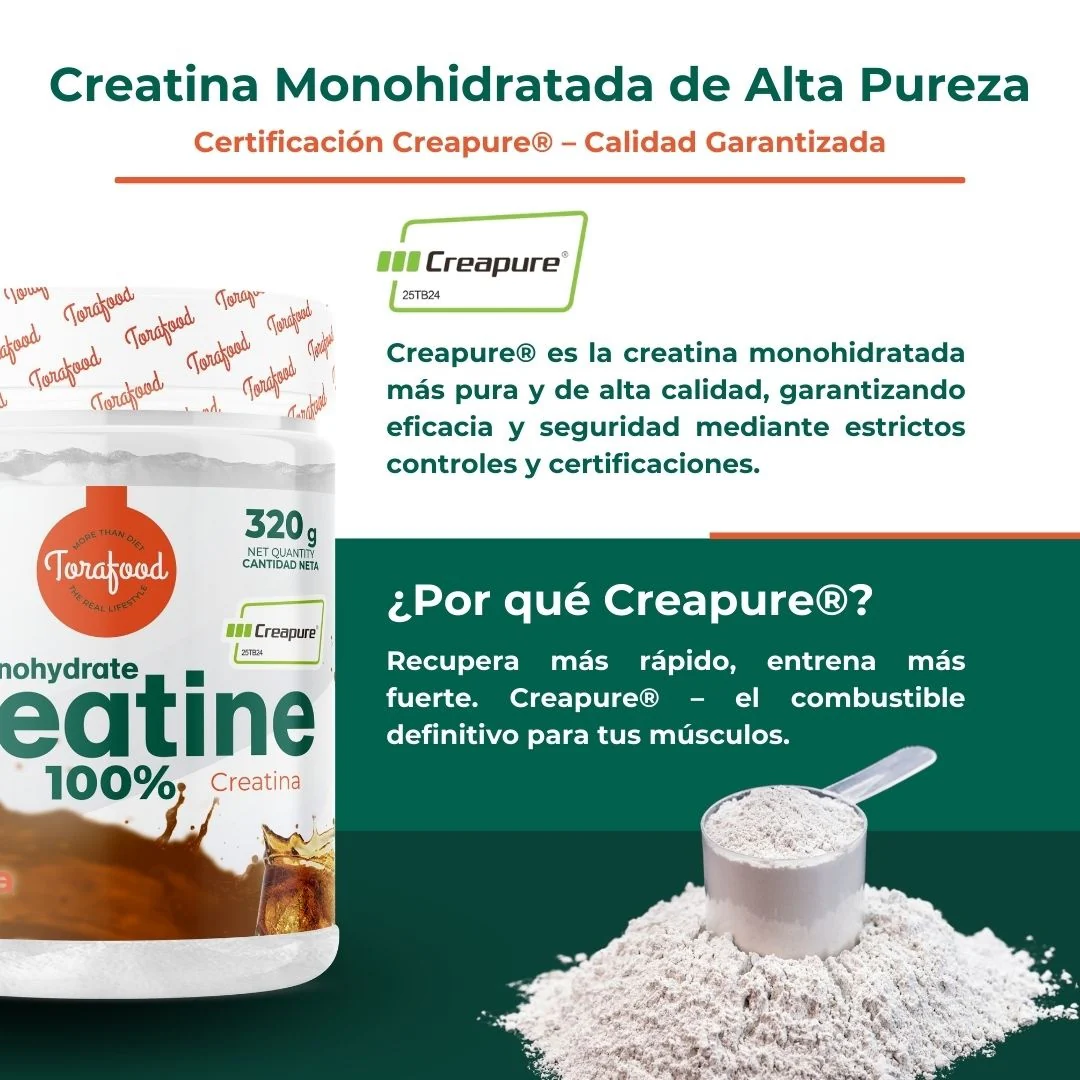 Creatina Creapure Cola Torafood 320g - Image 5