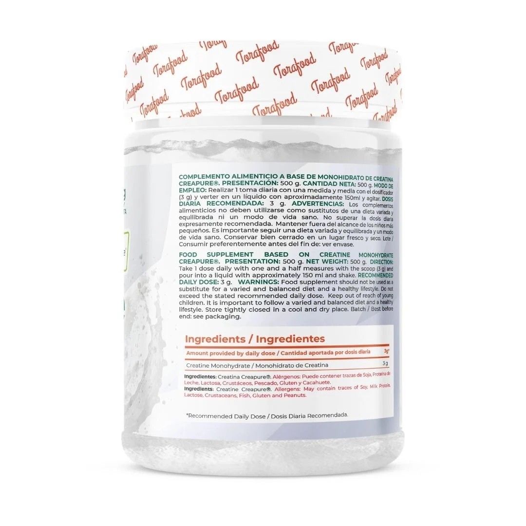 Creatina Creapure Neutra Torafood 300g - Image 2