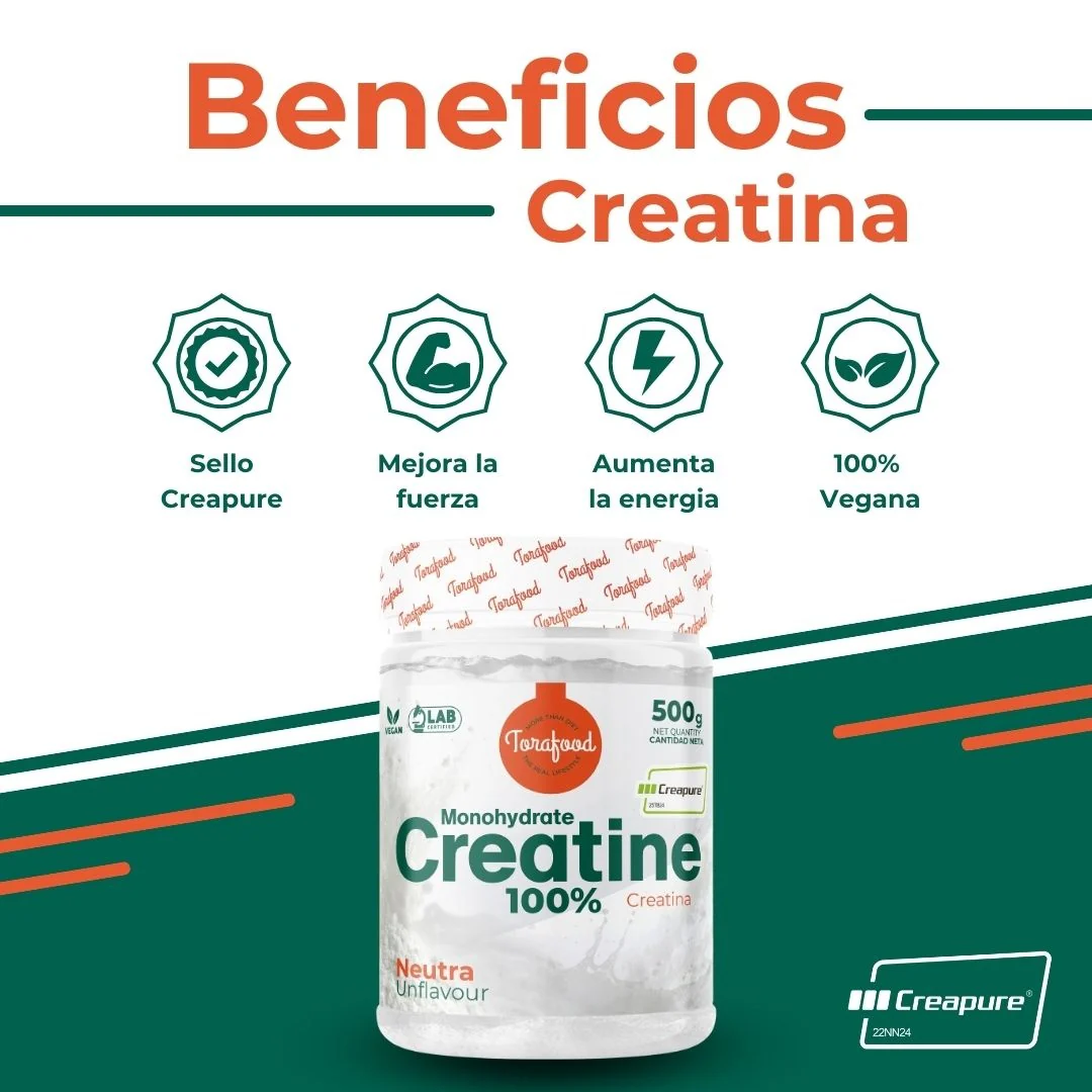Creatina Creapure Neutra Torafood 500g - Image 5