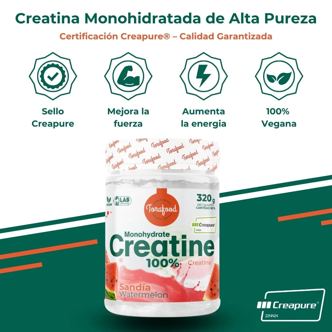 Creatina Creapure Sandía Torafood 320g - Image 4