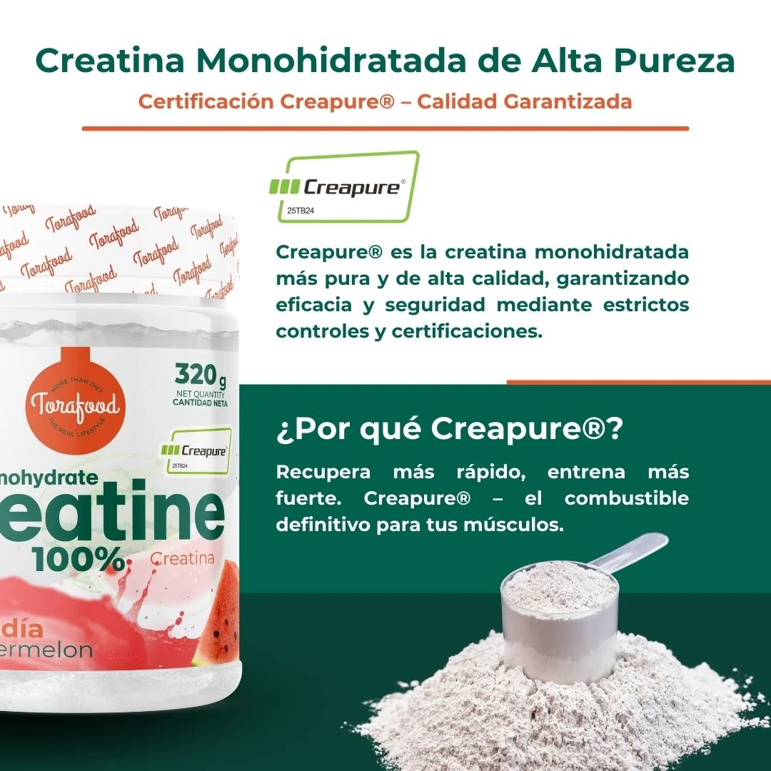 Creatina Creapure Sandía Torafood 320g - Image 5