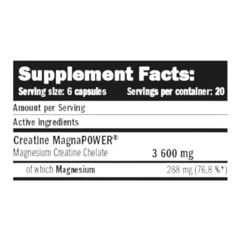 Creatine Magna Power 120 Caps - Image 2