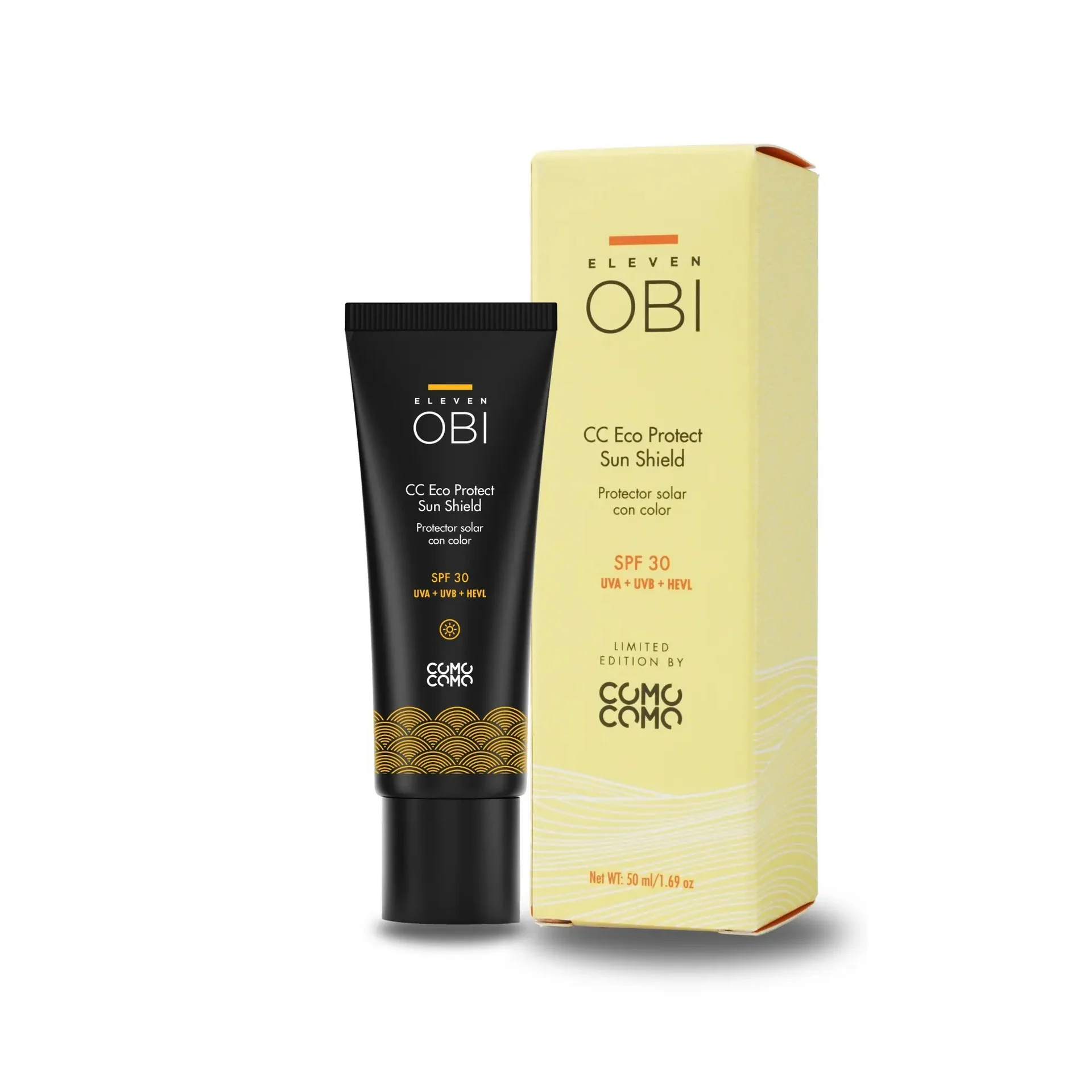 Crema antiedad con color SPF 30 CC Eco Protect Sun Shield Eleven Obi 50 ml - Image 2