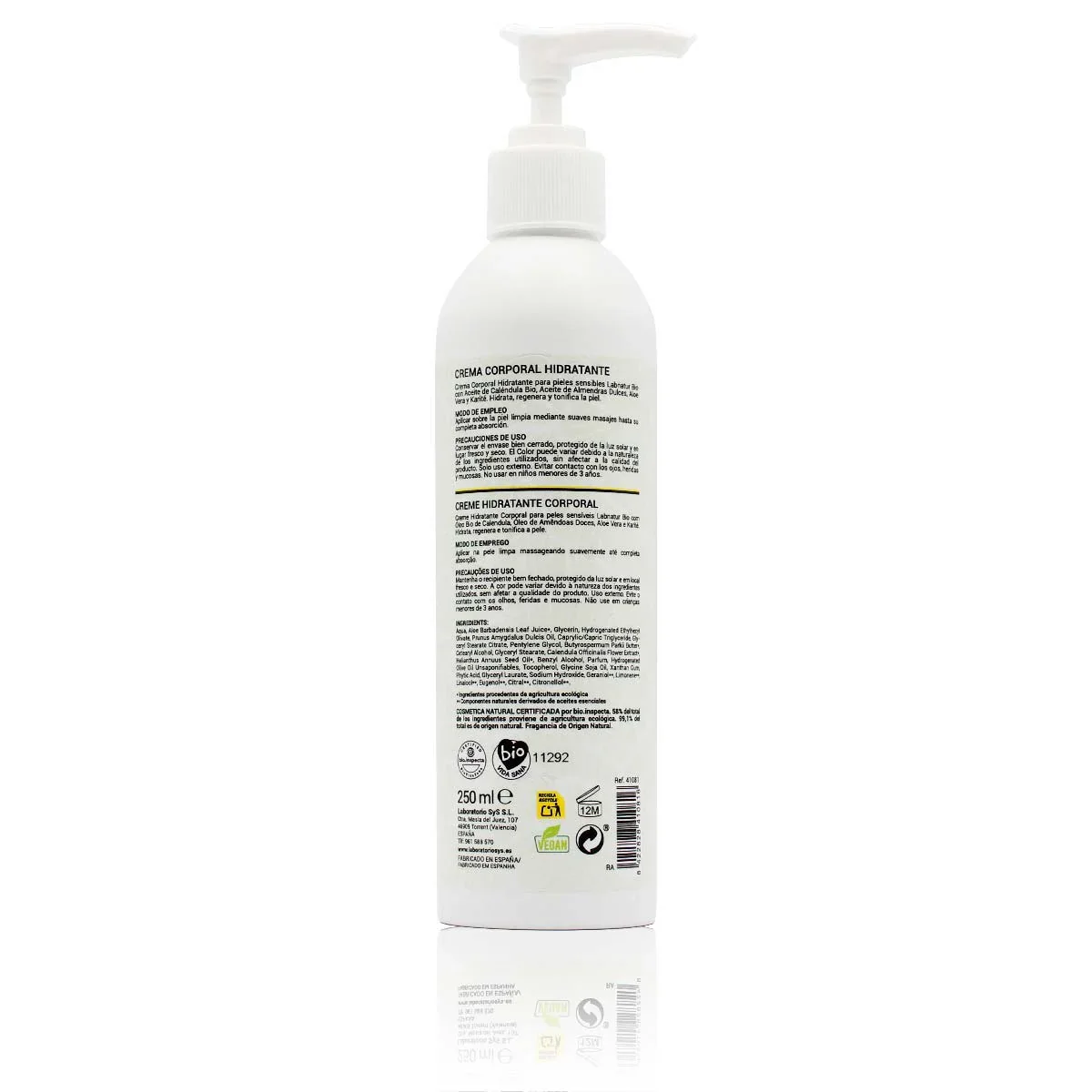 Crema Corporal Hidratante Bio 300 Ml | Pieles Sensibles | Hidratación Profunda | Uso Diario - Image 2