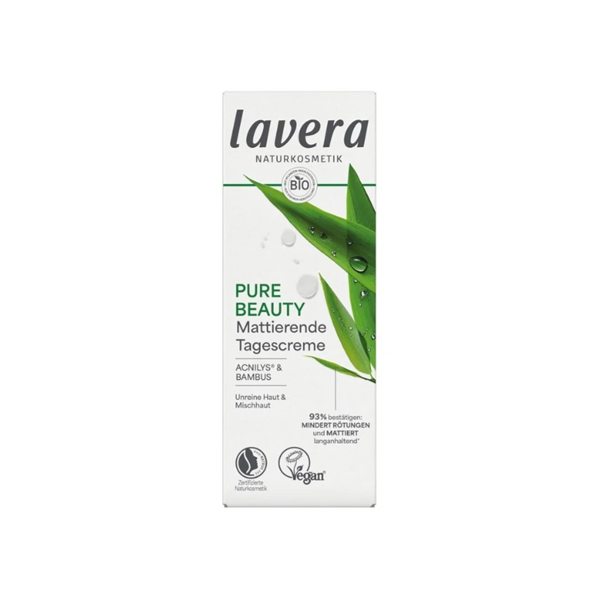 Crema día equilibrante matificante pure beauty Lavera 50 ml - Image 2