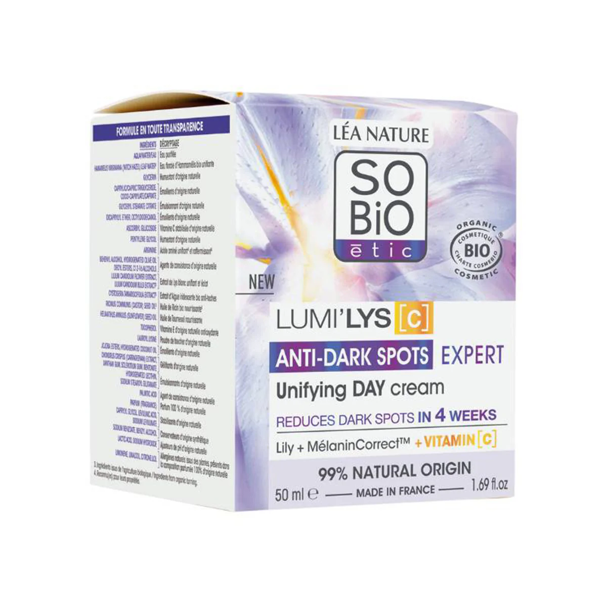 CREMA DÍA LUMI'LYS [C] ANTIMANCHAS EXPERT, SO'BIO, 50 ml - Image 2