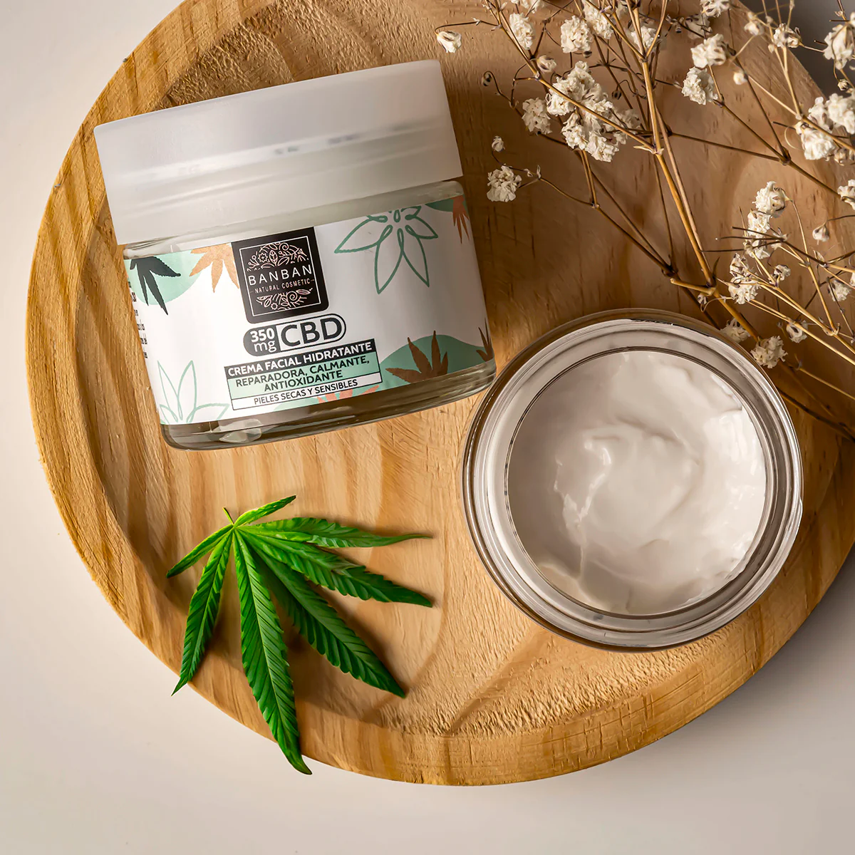 Crema Facial CBD 350MG 50ml Banban - Image 3
