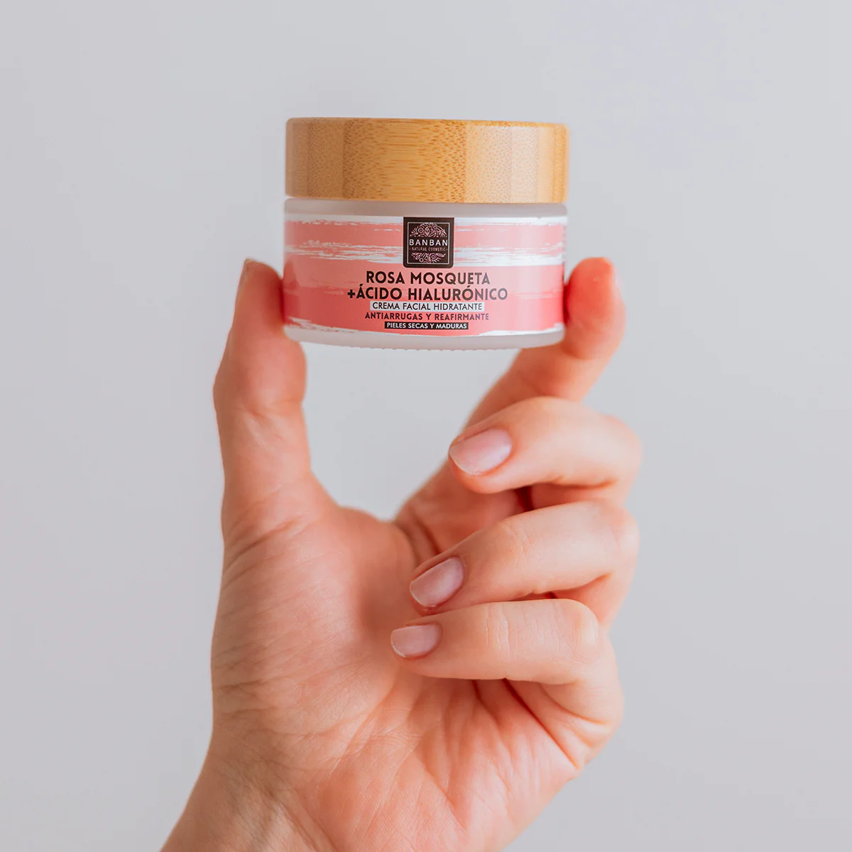 Crema Facial Rosa Mosqueta Y Ácido Hialurónico 50ml Banban - Image 2