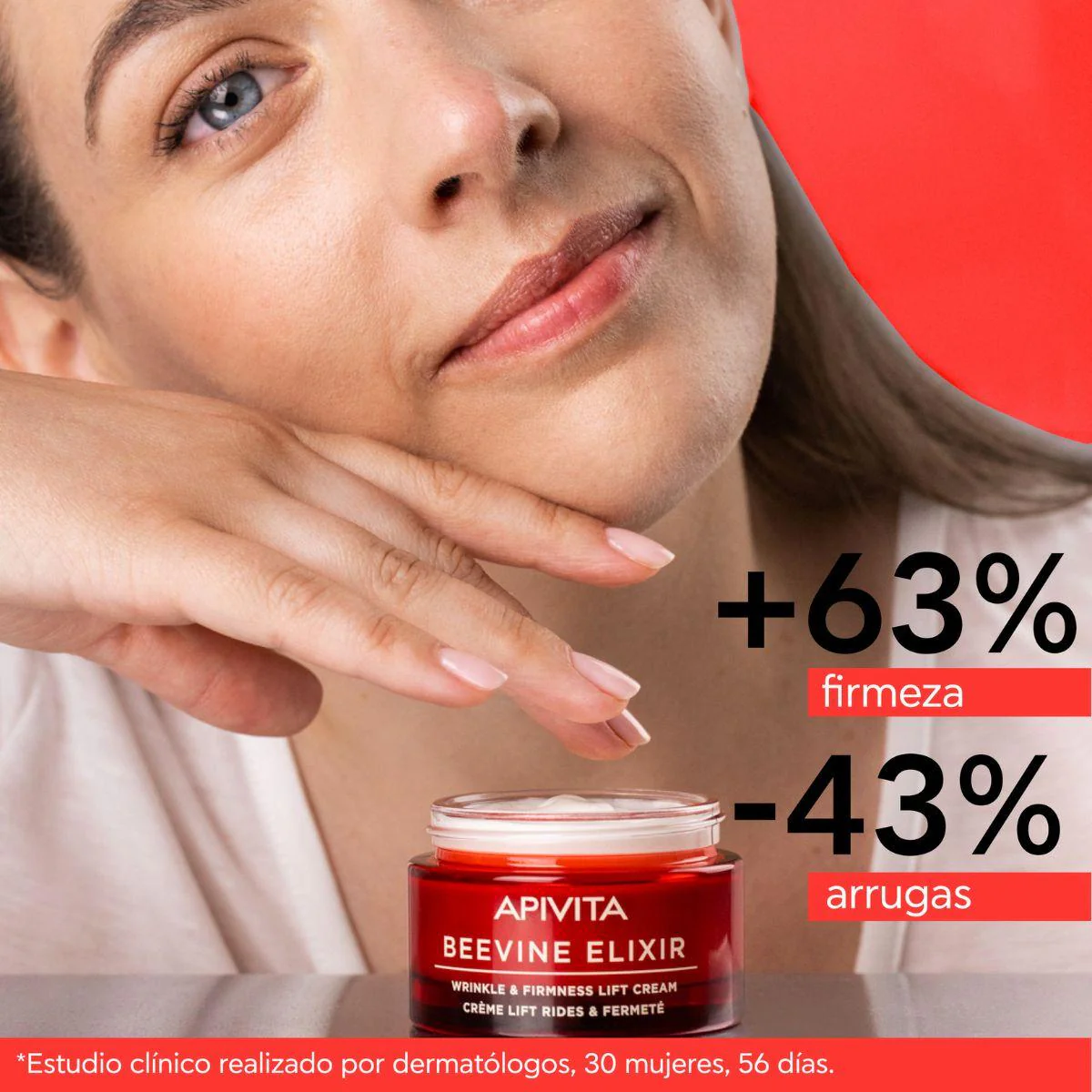 Crema lift arrugas & firmeza - Textura ligera BEEVINE ELIXIR, APIVITA 50 ml - Image 3