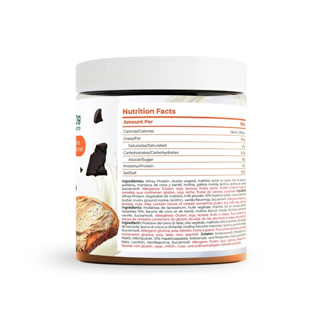 Crema Proteica Chips Black Cookie Torafood 200g - Image 2