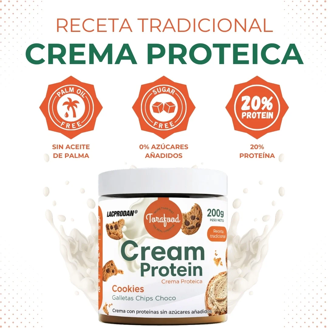 Crema Proteica Chips Cookie Torafood 200g - Image 4