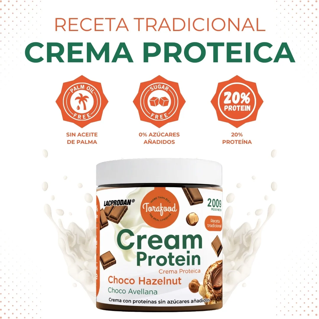 Crema Proteica Choco Hazelnut Torafood 200g - Image 4