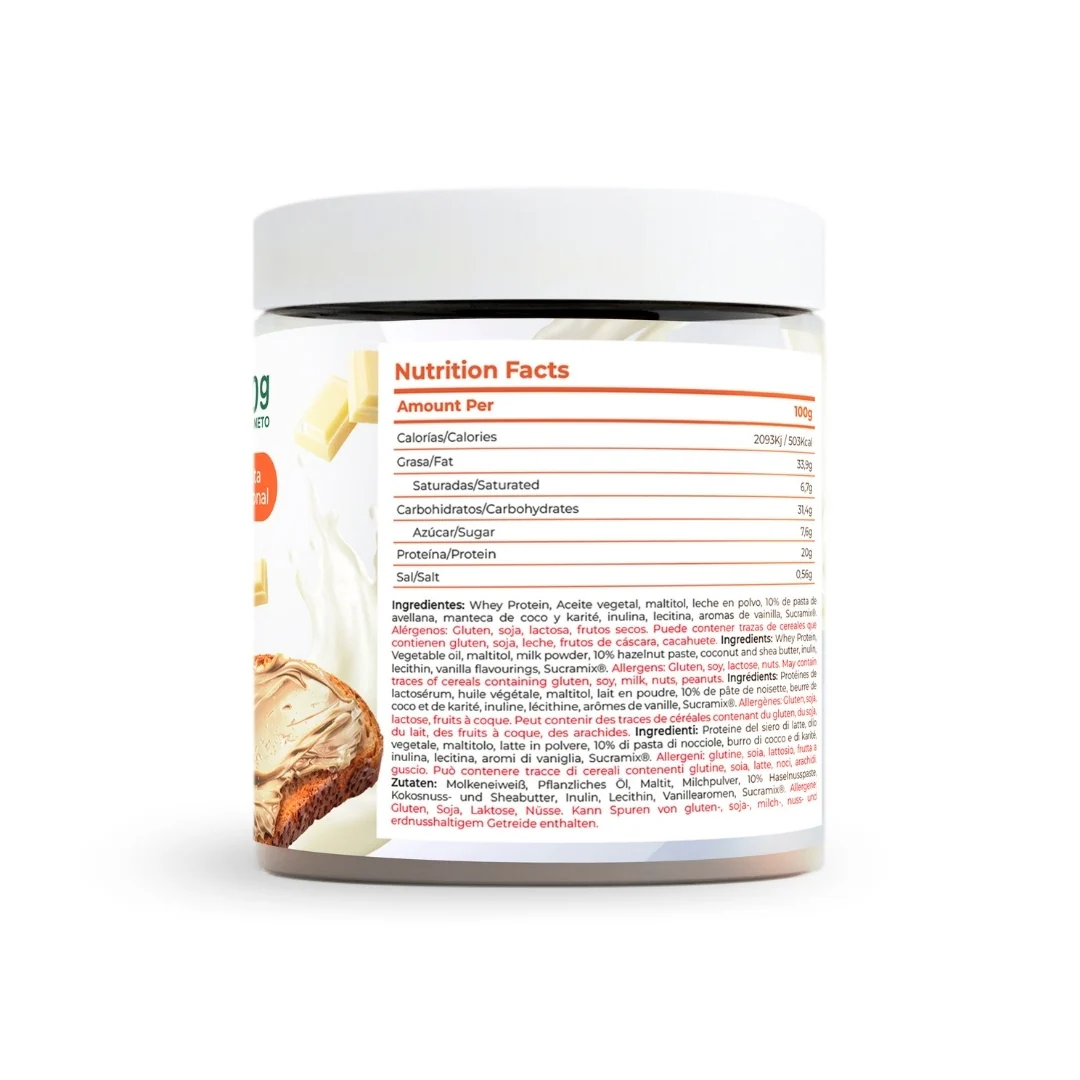 Crema Proteica White Chocolate Torafood 200g - Image 3