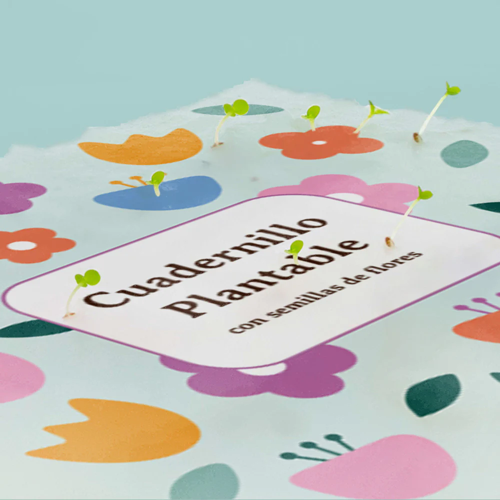 Cuaderno Plantable A5 Con Semillas De Flores | Escribe, Planta Y Hazlo Florecer | Detalle Original - Image 3