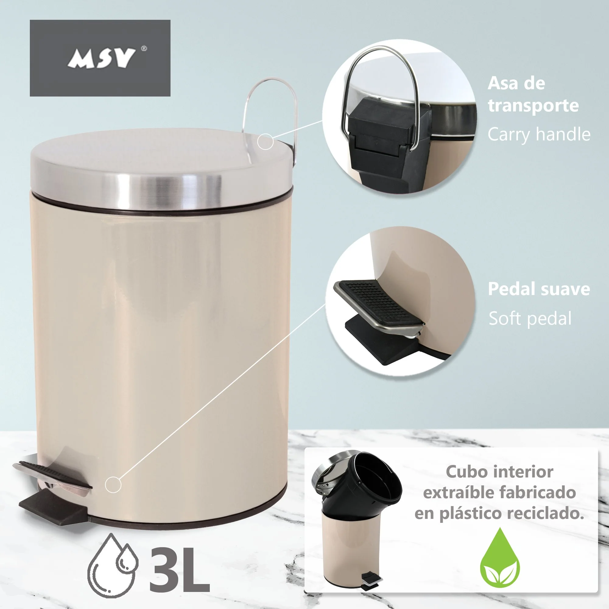 Cubo De Basura 3l - Image 2