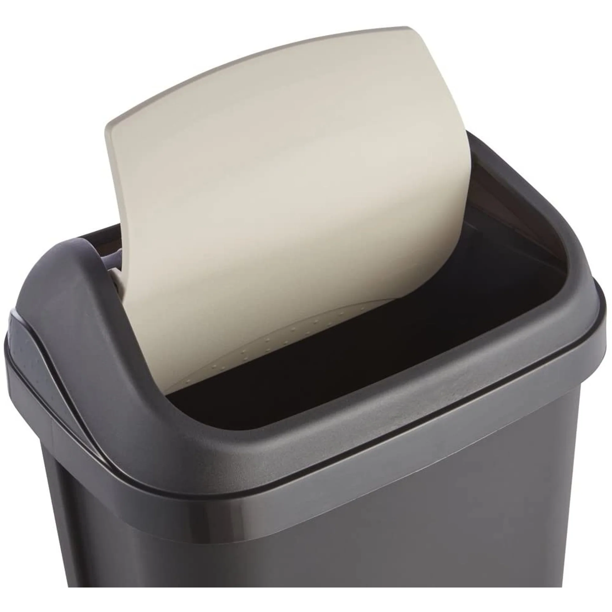 Cubo De Basura Con Tapa Basculante, 10 L, Swantje, Gris Grafito - Image 4
