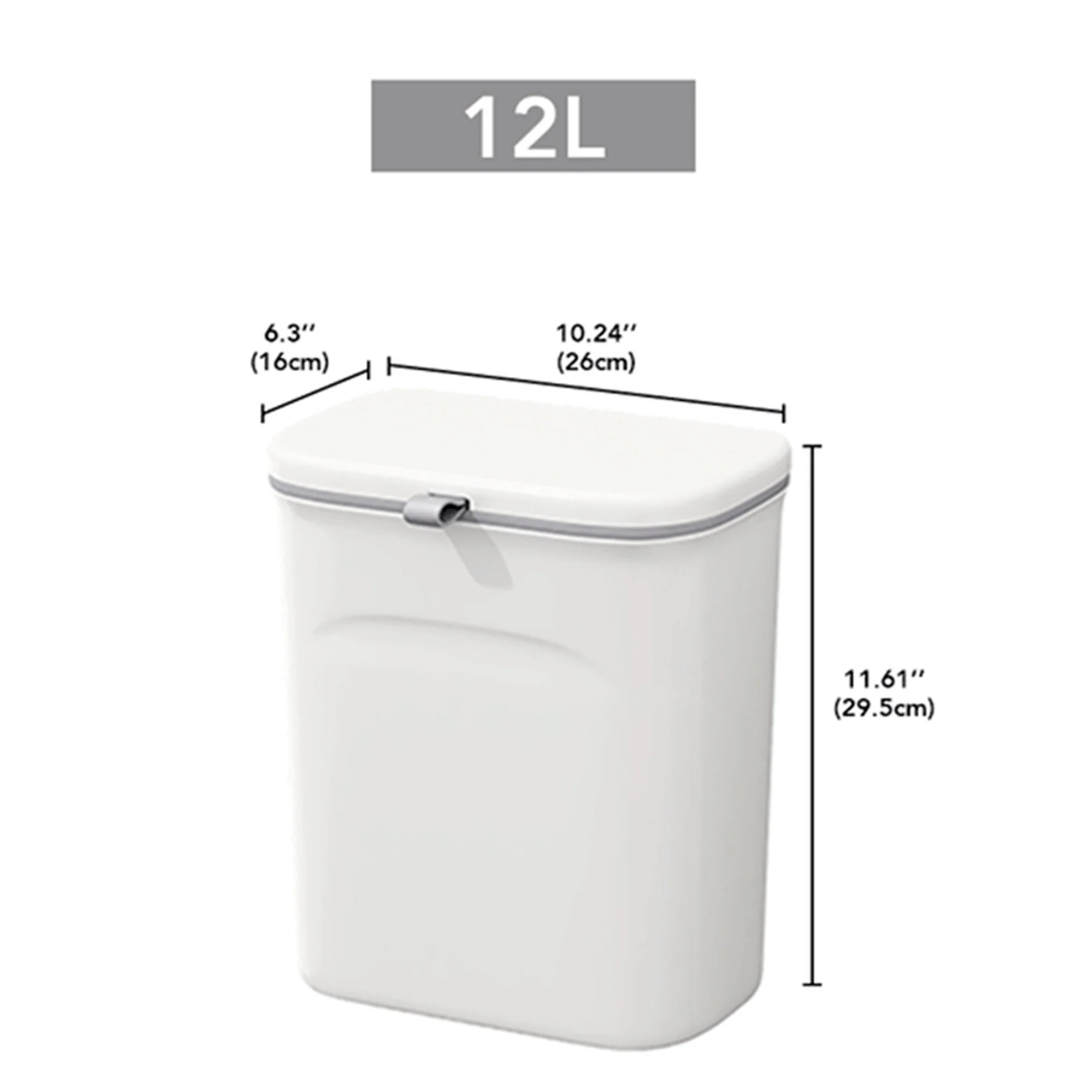 Cubo De Basura Multifuncional Para Puerta O Pared 12l - Image 2