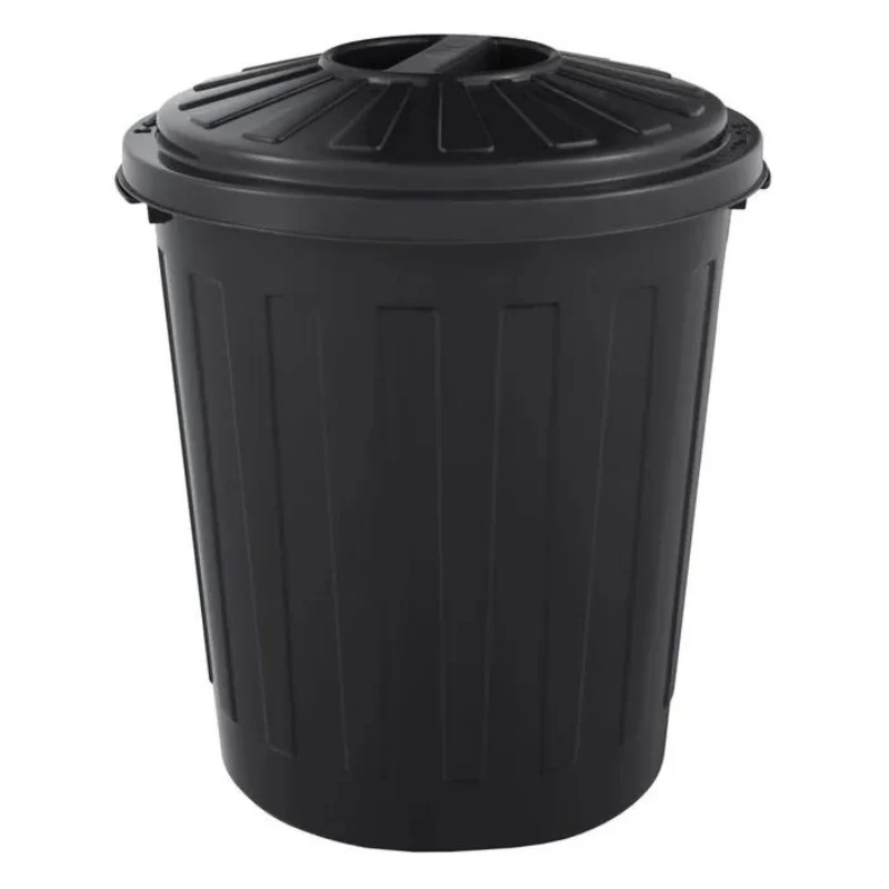 Cubo De Basura / Papelera Polivalente Con Tapa Cerrable, Pequeño, Plástico Resistente (pp), 7 l, Mats, Grafito