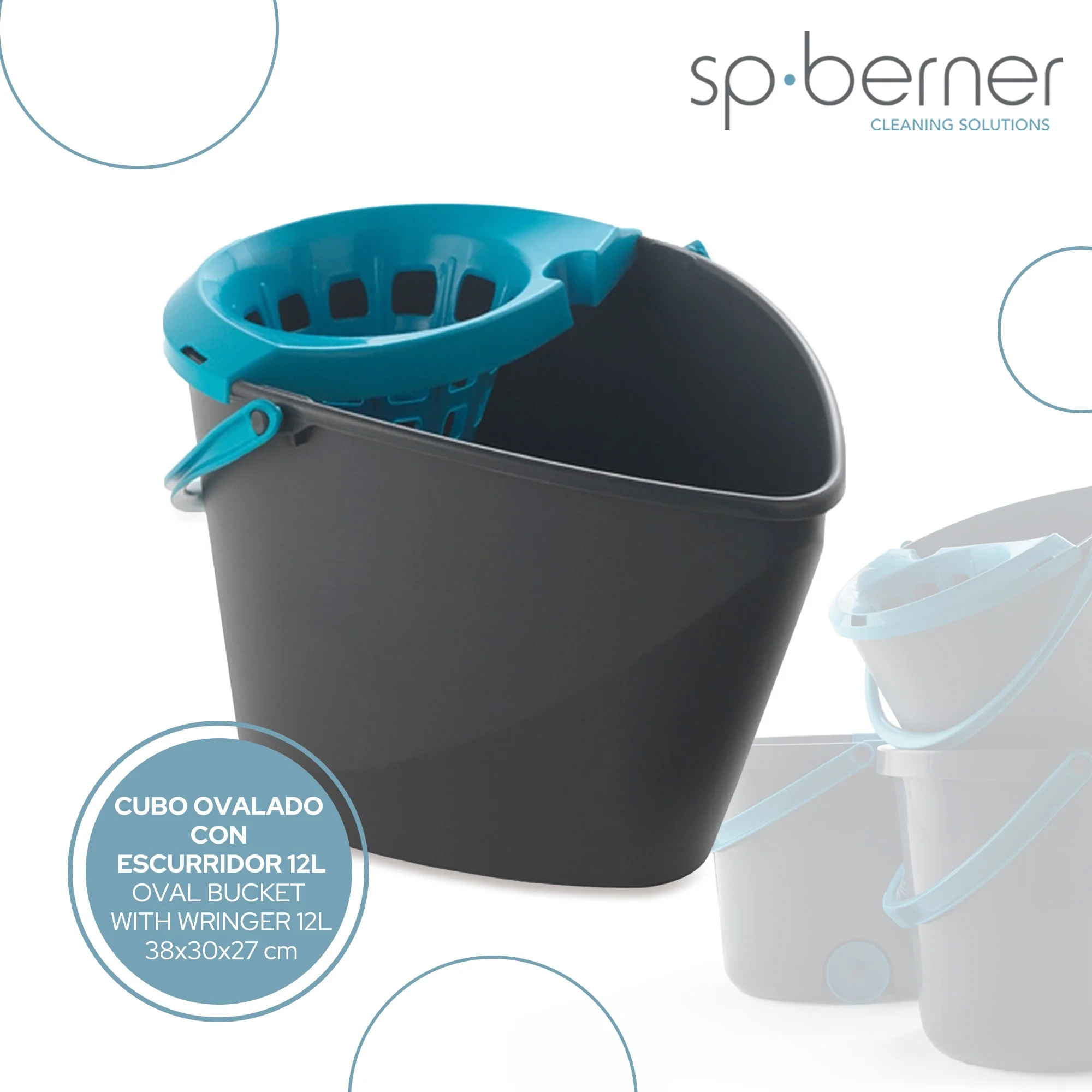 Cubo Ovalado Con Escurridor 16l - Image 3
