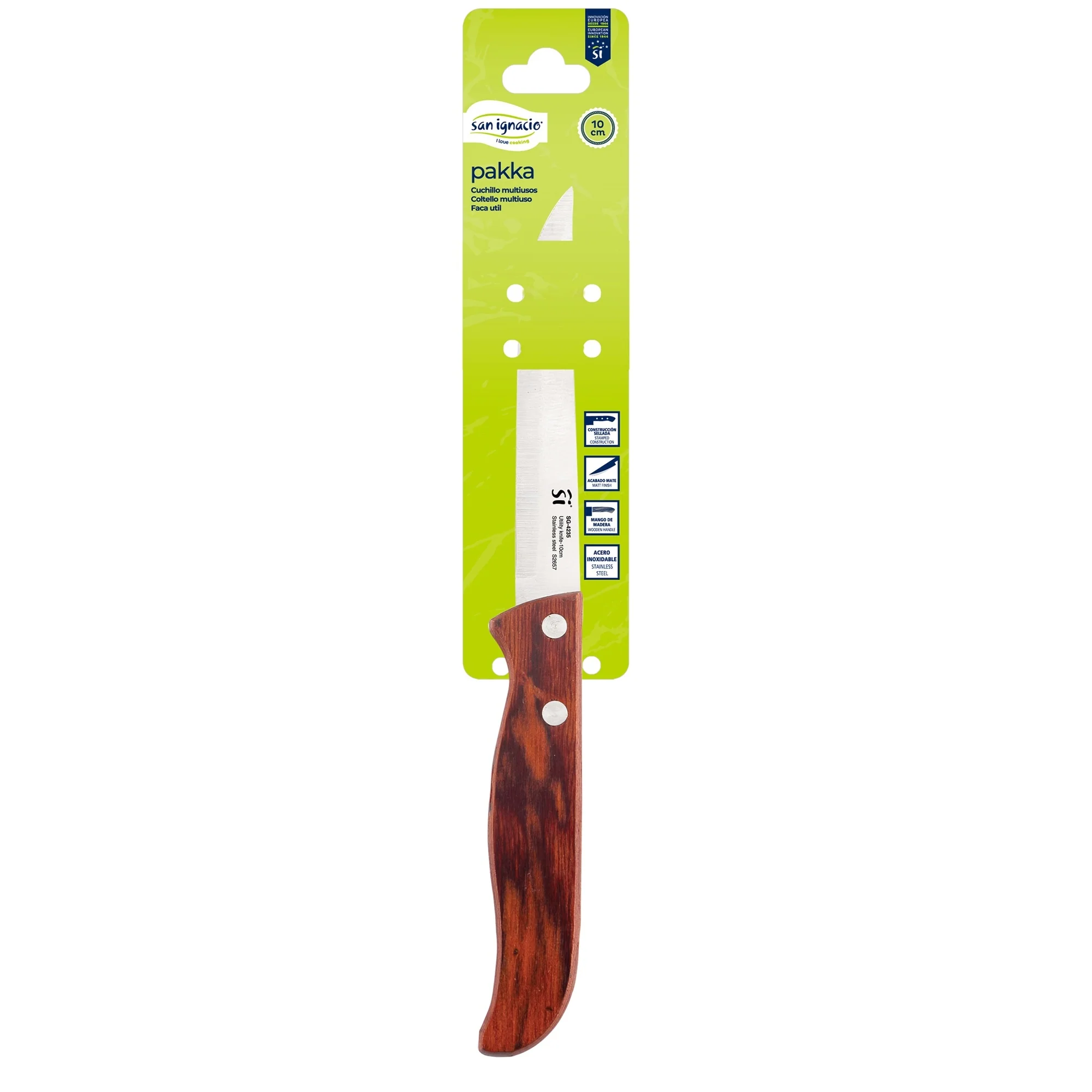 Cuchillo Multiusos 10cm Acero Inoxidable Pakka San Ignacio - Image 4