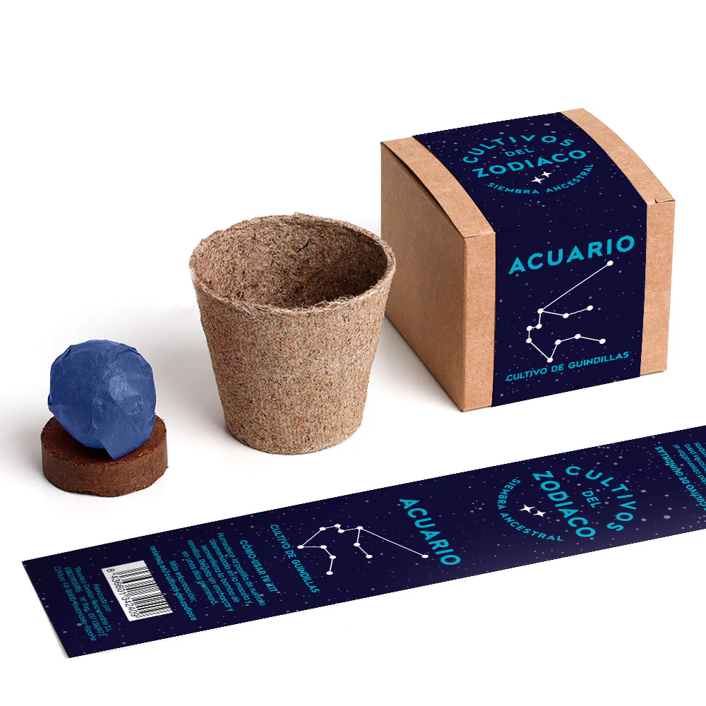 Cultivos Del Zodiaco – Acuario | Kit De Cultivo Con Semillas De Guindillas - Image 2