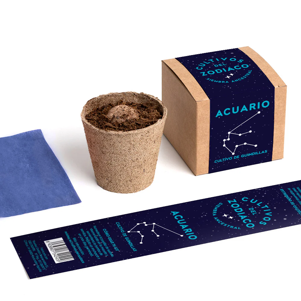 Cultivos Del Zodiaco – Acuario | Kit De Cultivo Con Semillas De Guindillas - Image 4