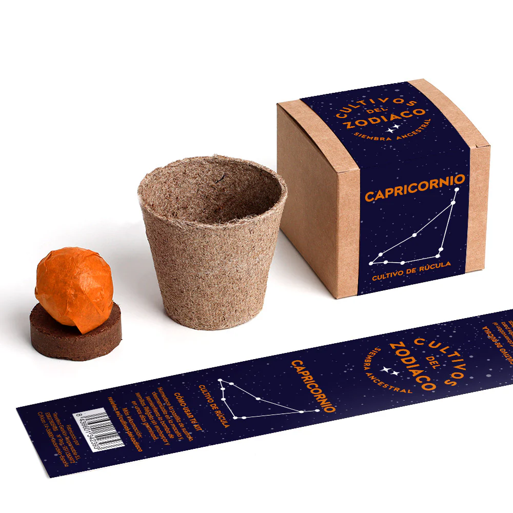 Cultivos Del Zodiaco – Capricornio | Kit De Cultivo Con Semillas De Rúcula - Image 2