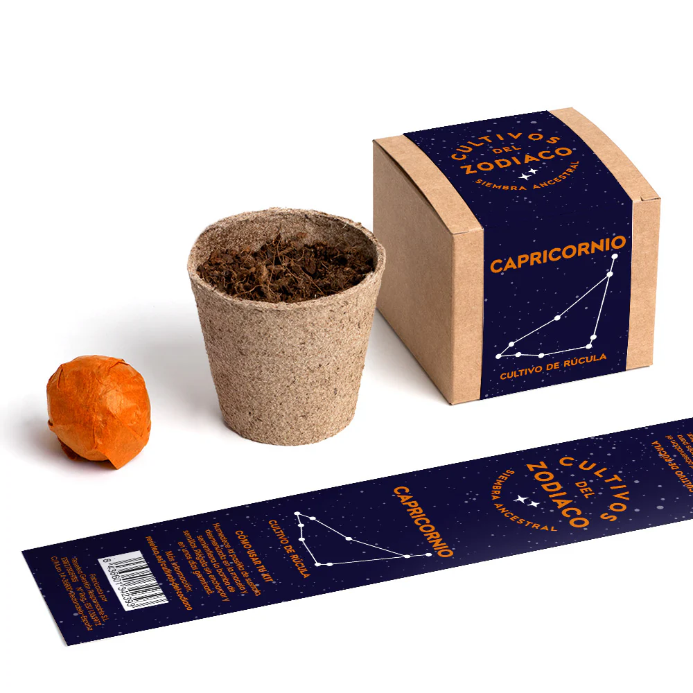 Cultivos Del Zodiaco – Capricornio | Kit De Cultivo Con Semillas De Rúcula - Image 3