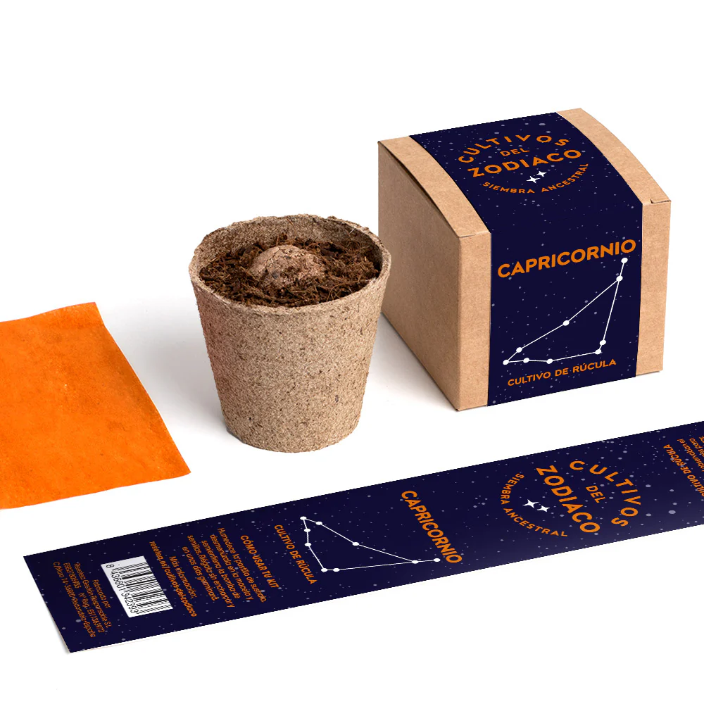Cultivos Del Zodiaco – Capricornio | Kit De Cultivo Con Semillas De Rúcula - Image 4