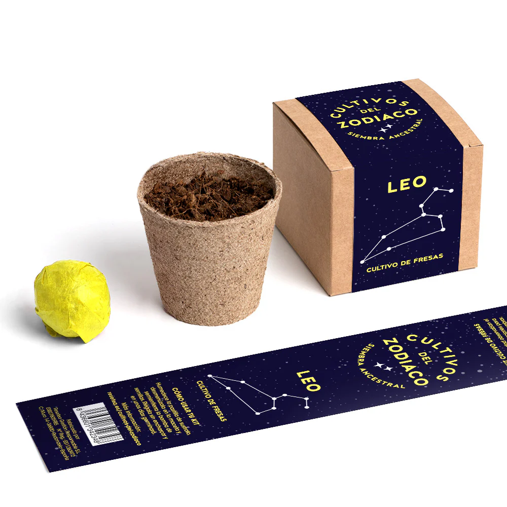 Cultivos Del Zodiaco – Leo | Kit De Cultivo Con Semillas De Fresa - Image 3