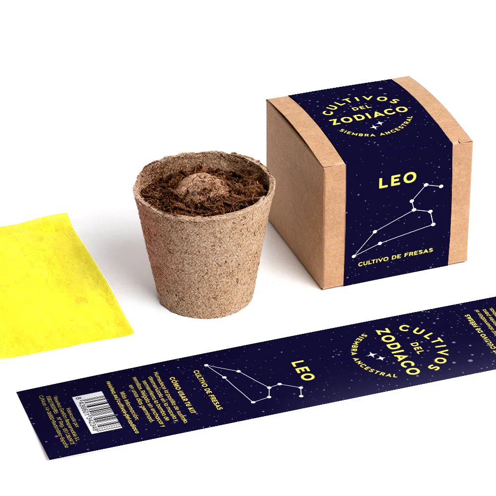 Cultivos Del Zodiaco – Leo | Kit De Cultivo Con Semillas De Fresa - Image 4