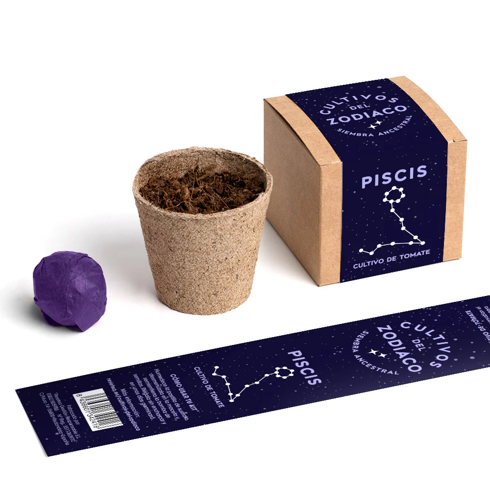Cultivos Del Zodiaco – Piscis | Kit De Cultivo Con Semillas De Tomate - Image 3
