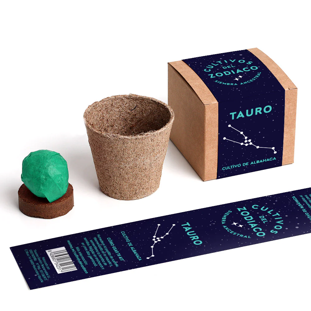 Cultivos Del Zodiaco – Tauro | Kit De Cultivo Con Semillas De Albahaca - Image 2