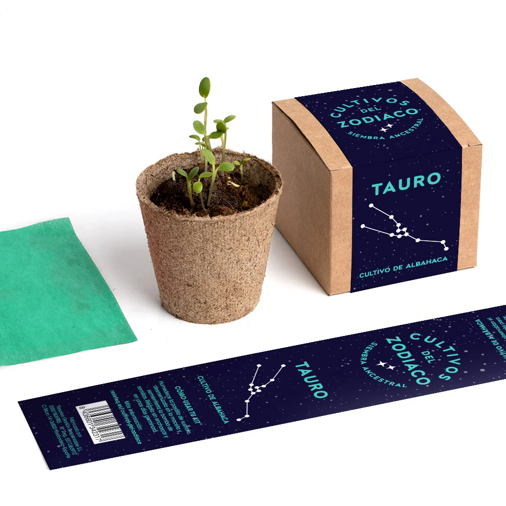 Cultivos Del Zodiaco – Tauro | Kit De Cultivo Con Semillas De Albahaca - Image 5