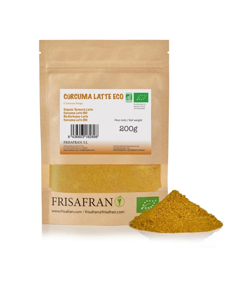 Cúrcuma Latte Ecológica En Polvo | Calidad | Frisafran 200 G - Image 2
