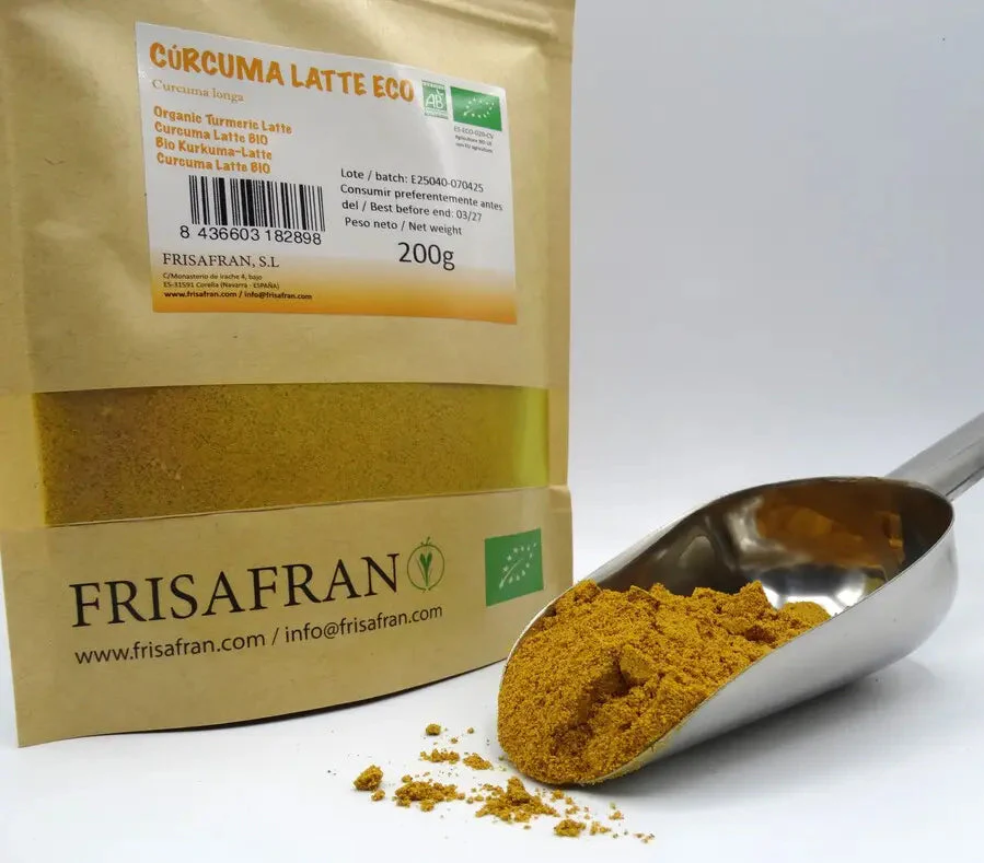 Cúrcuma Latte Ecológica En Polvo | Calidad | Frisafran 200 G - Image 6