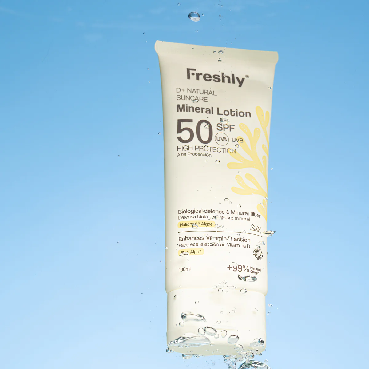 D+ Natural Suncare Mineral Lotion SPF50 100 ml - Image 2