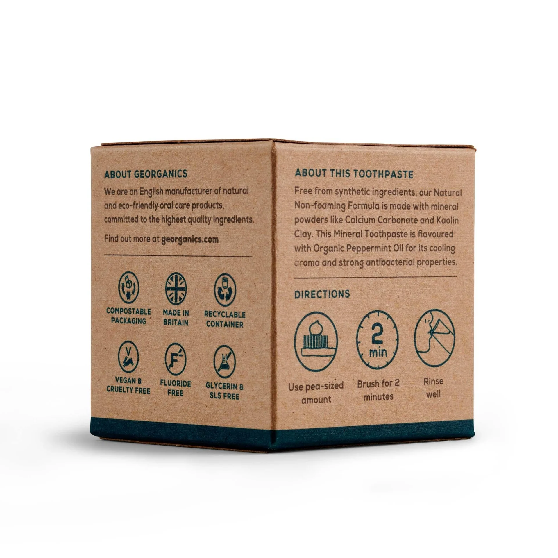 Dentífrico con Aceite de Coco Menta Georganics 120 ml - Image 3