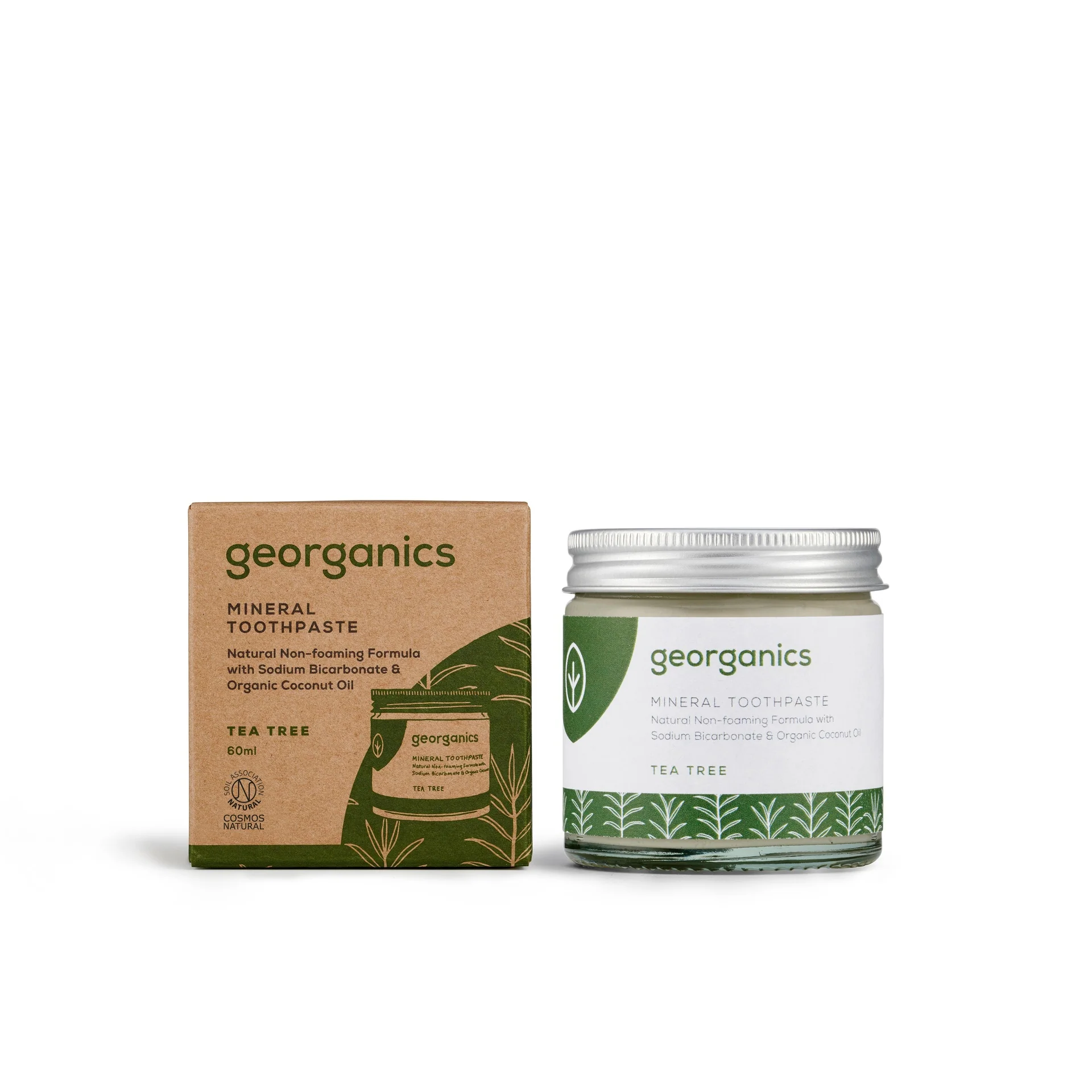 Dentífrico natural Árbol del té  y Coco Georganics 60 ml - Image 2