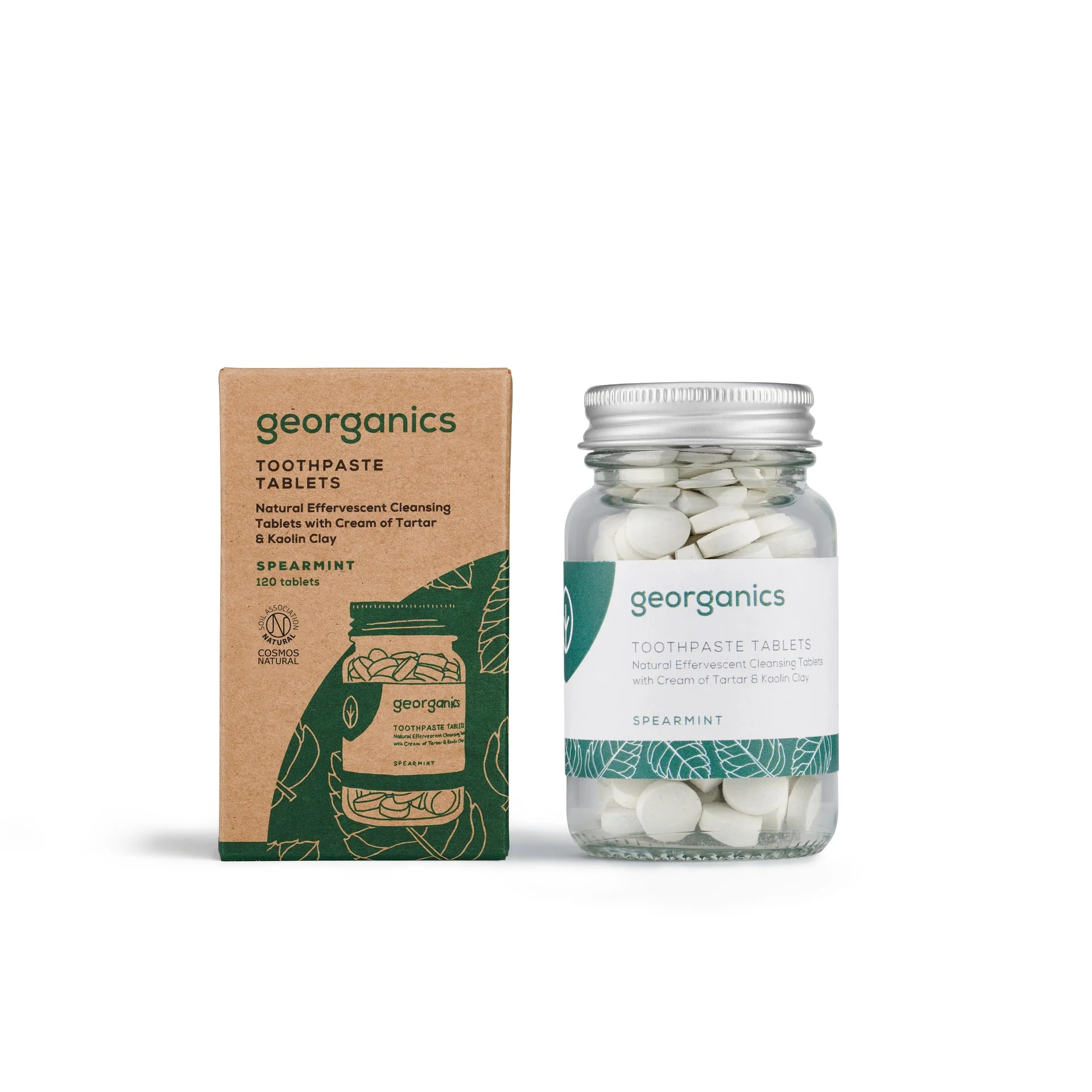 Dentífrico Natural en Tabletas sabor Hierbabuena Georganics  120 tabletas - Image 2