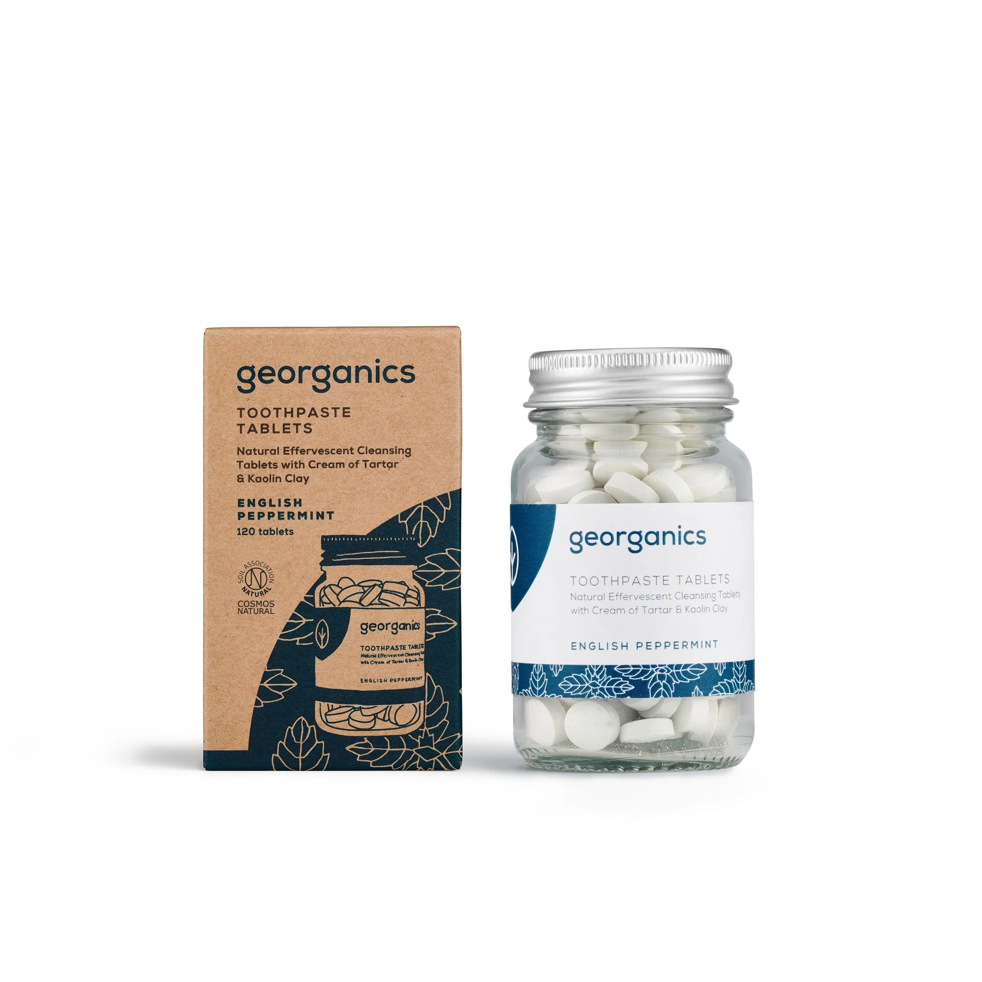 Dentífrico Natural en Tabletas sabor Menta Georganics 120 Tabletas - Image 2