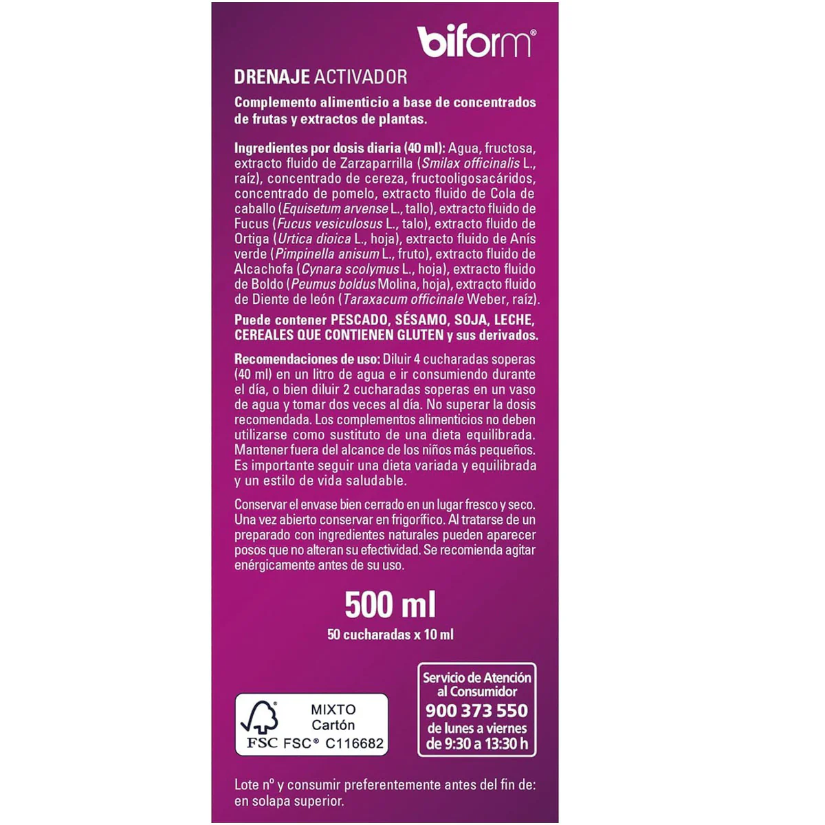 Drenaje Activador BIFORM 500ml - Image 4