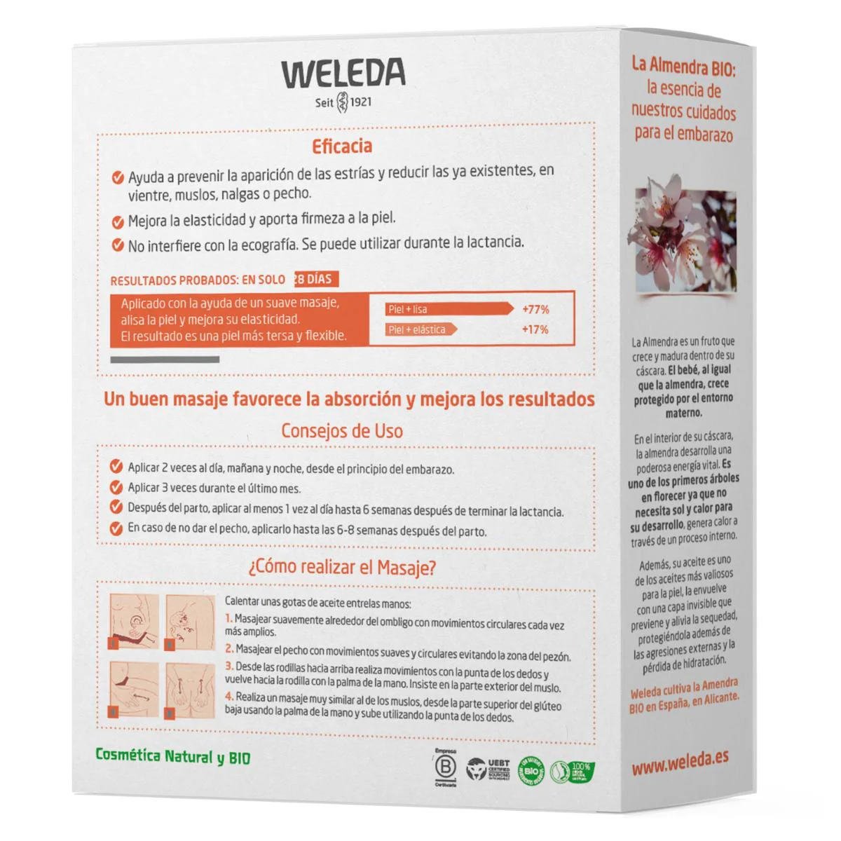 Duplo aceite de masaje de estrías Weleda-  2ª unidad 50% dto.- 100 ml - Image 2