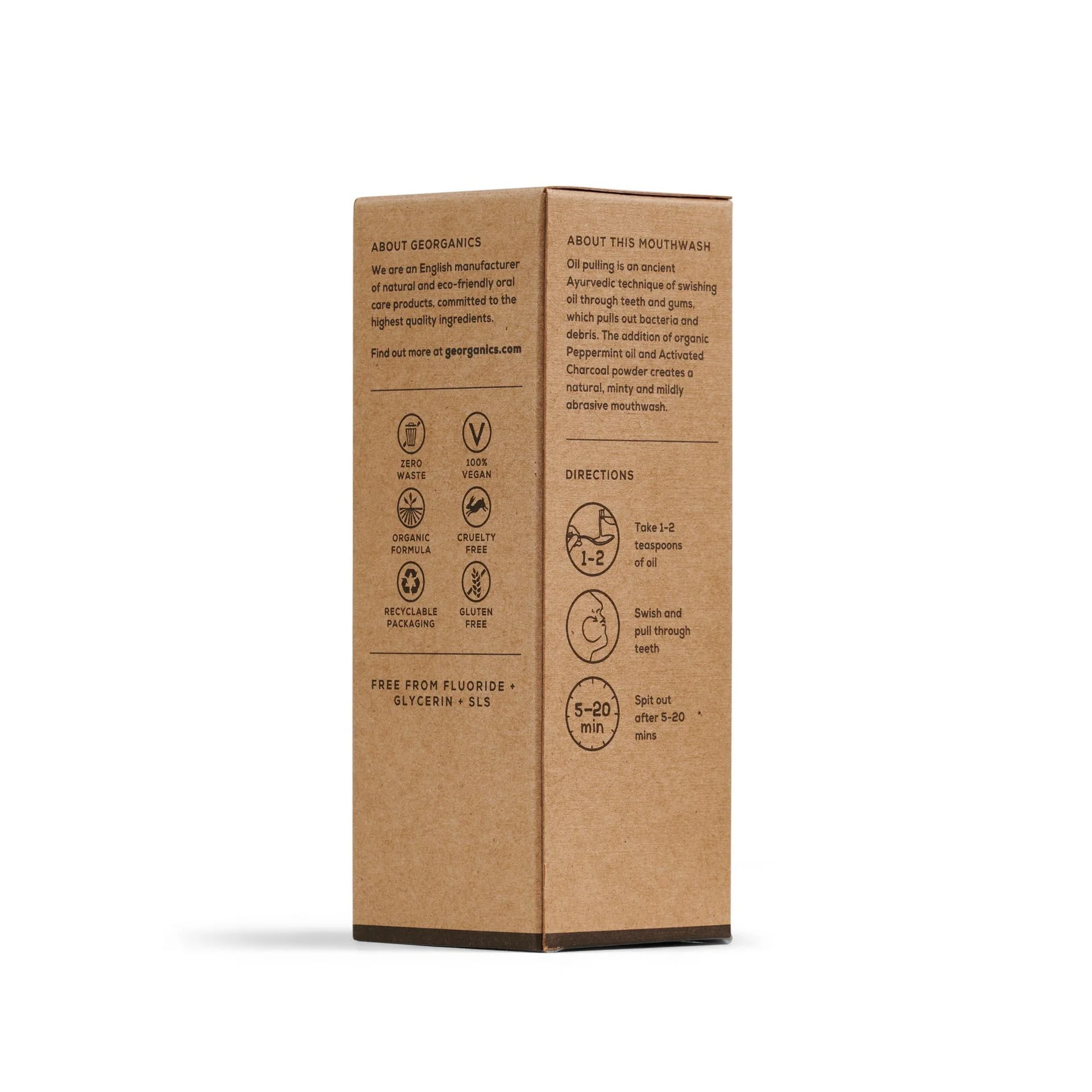 Enjuague Bucal con Aceite de Coco Carbón Activado Georganics 100 ml - Image 3
