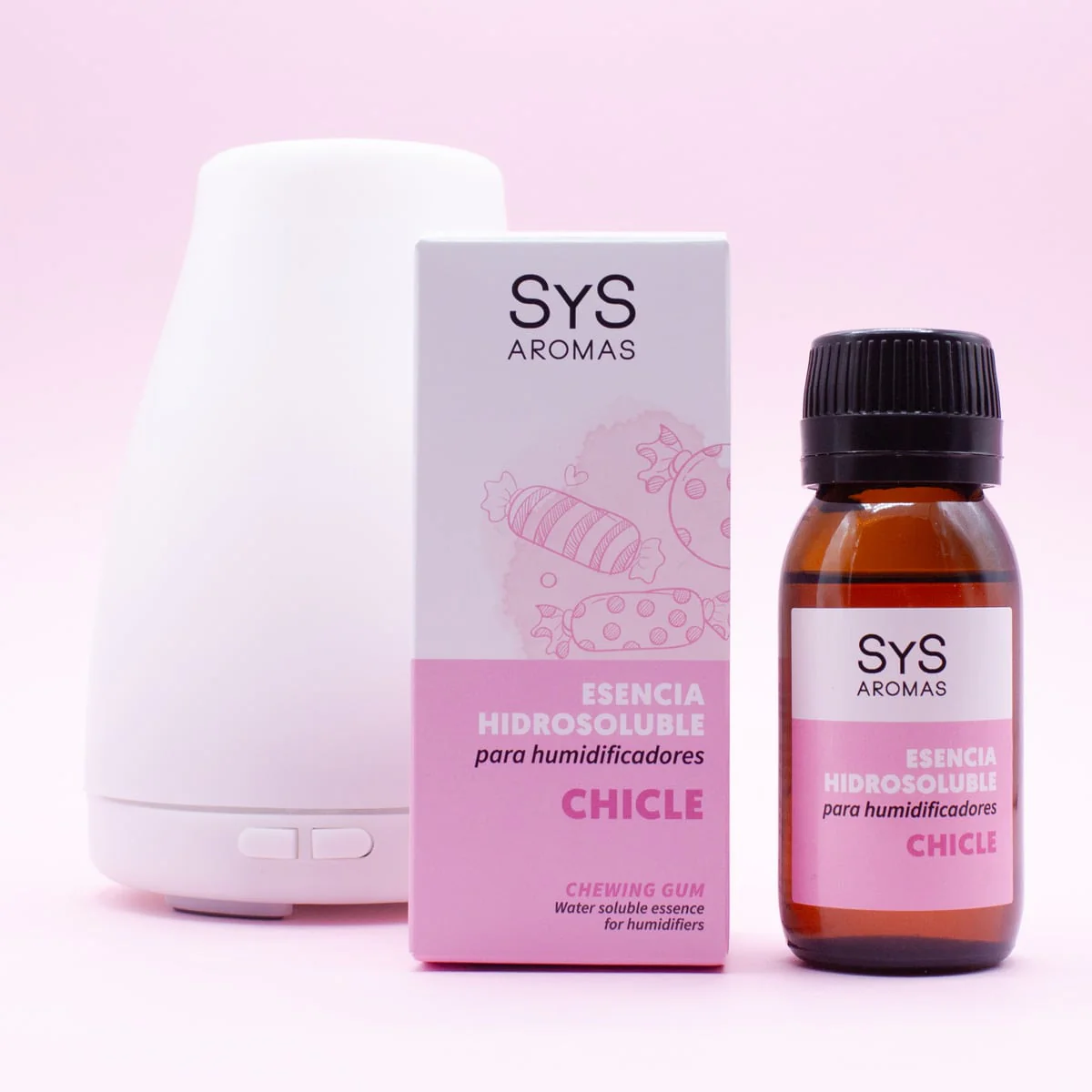 Esencia Hidrosoluble Chicle SYS Aromas 50 ml | Aroma Dulce Golosina | Humidificador Difusor | Fragancia Intensa - Image 2
