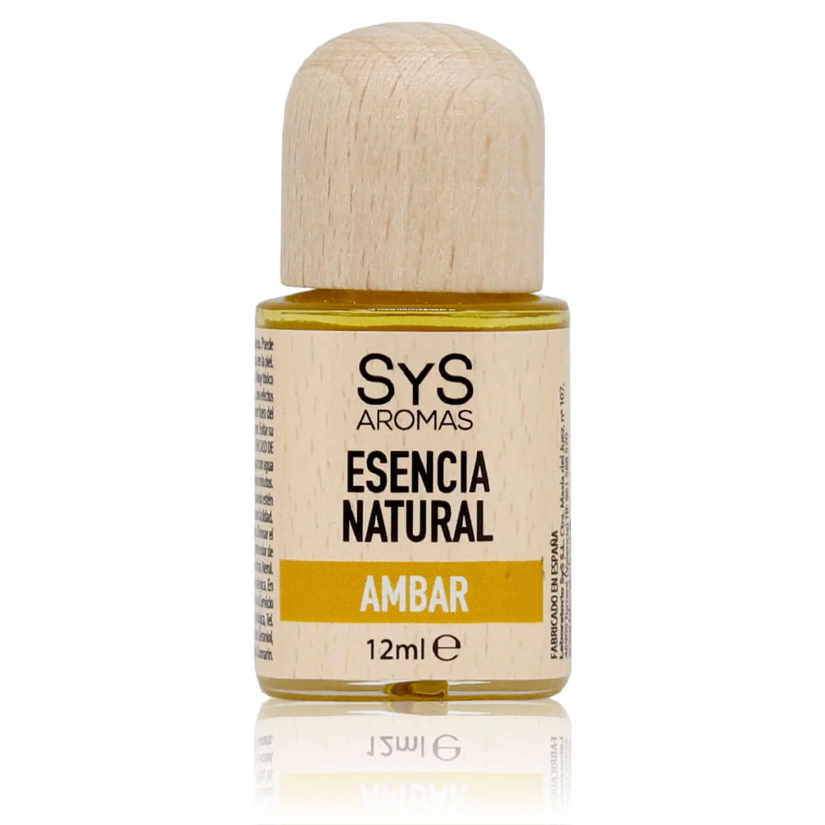 Esencia Natural Ámbar 12 ml | Aroma Cálido y Oriental | Perfume Concentrado | Uso en Difusores