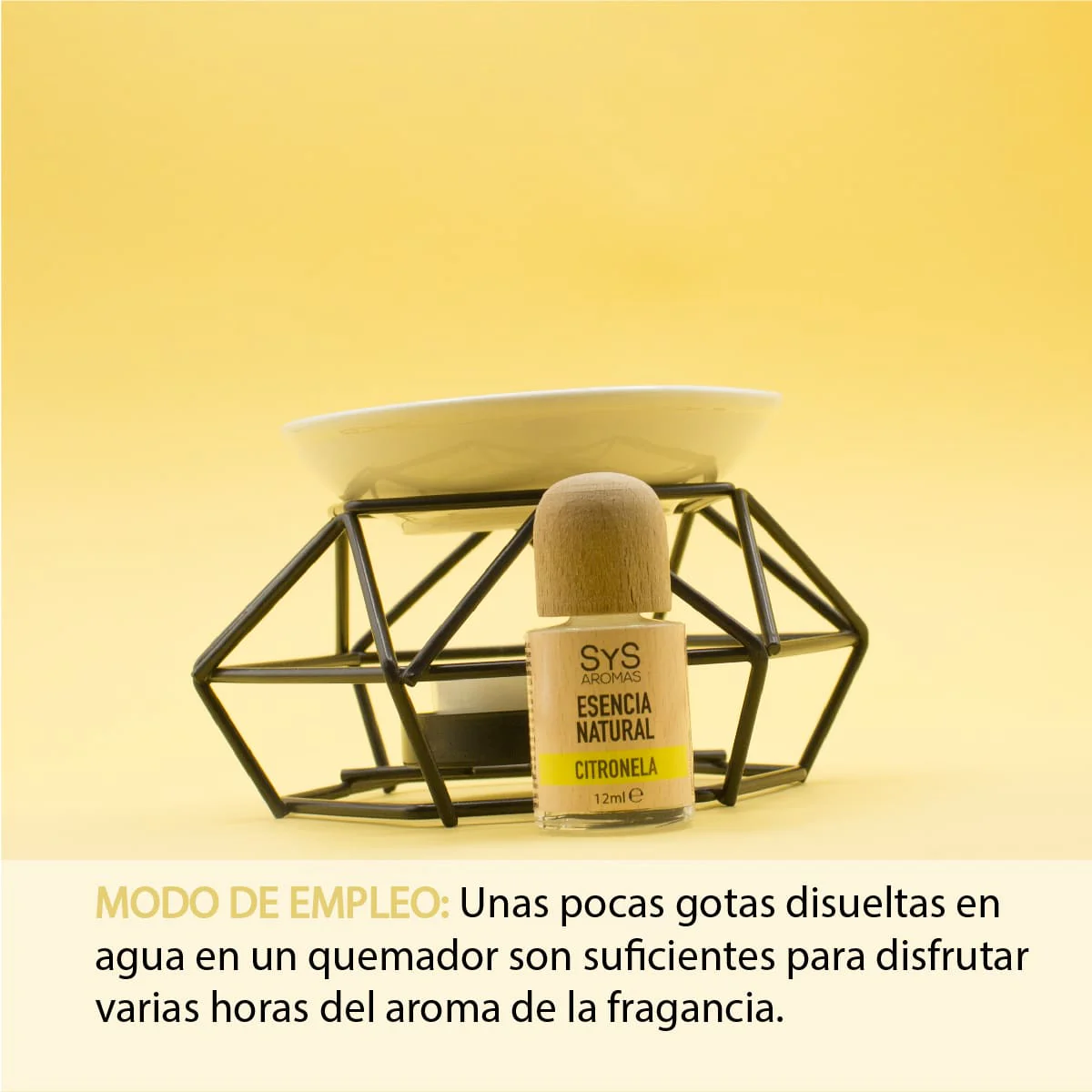 Esencia Natural De Citronela 12 Ml | Aroma Natural Antimosquitos | Aceite Aromático Cítrico | Ambiente Fresco Sys Aromas - Image 3