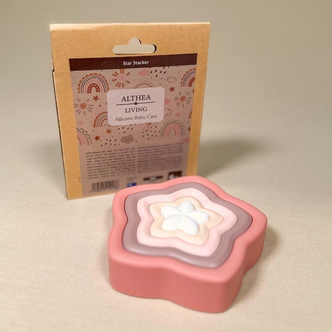 Estrella Apilable Sensorial Para Bebé De Silicona Orgánica Althea Living Multicolor - Image 4