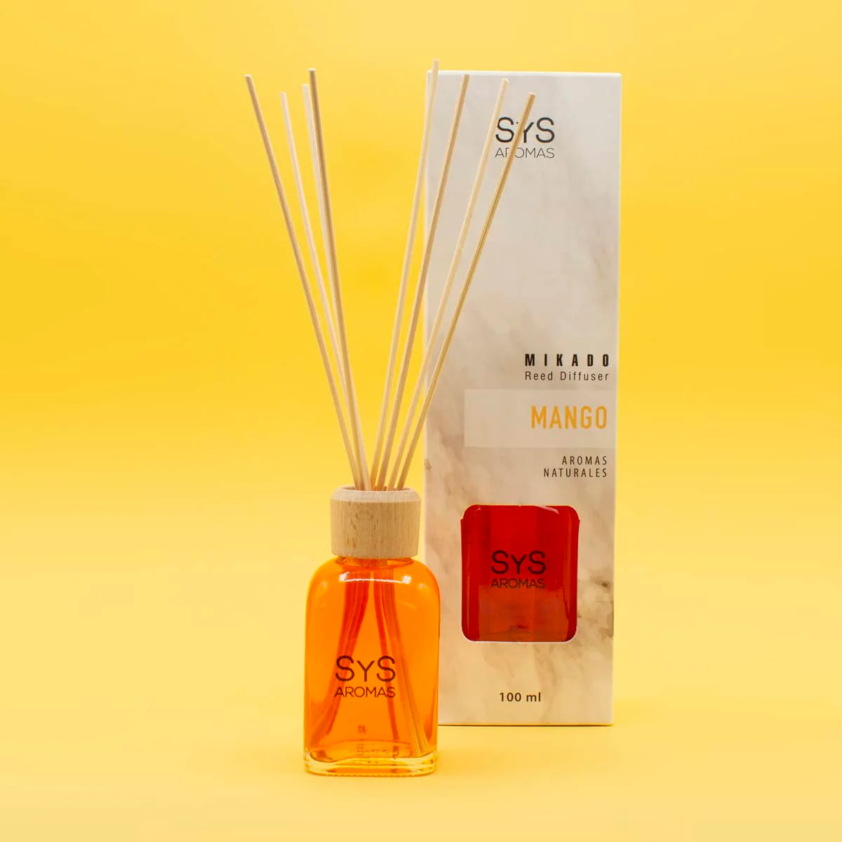 Estuche Ambientador Mikado Mango 100 ml | Difusor de Varillas | Fragancia Tropical y Dulce - Image 2
