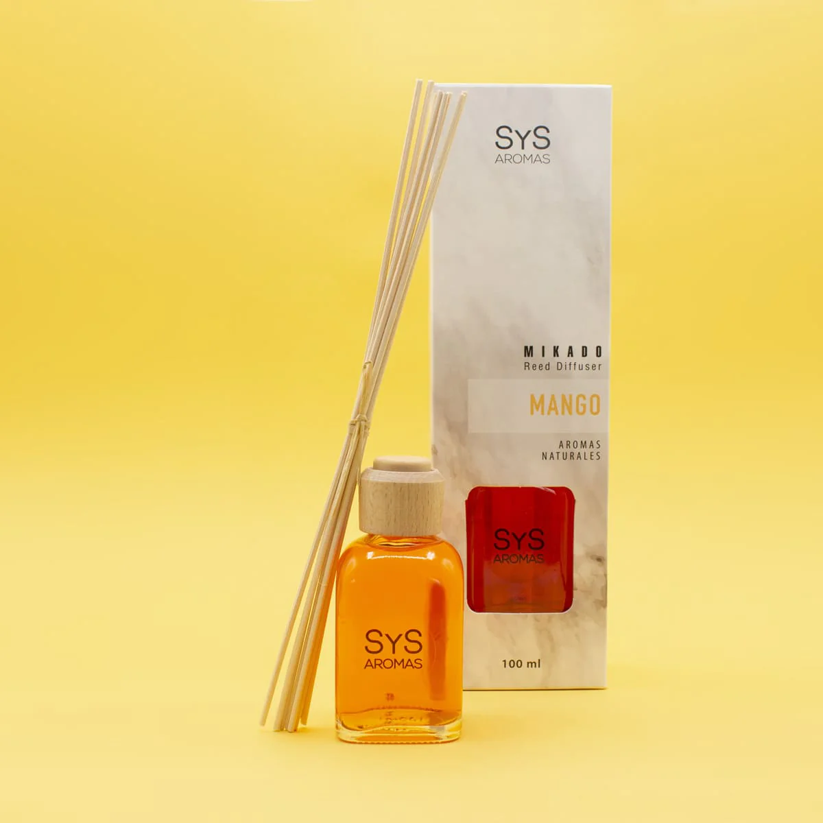 Estuche Ambientador Mikado Mango 100 ml | Difusor de Varillas | Fragancia Tropical y Dulce - Image 3